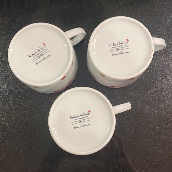 Mosaic Cup & Saucer - Bridget Dobson - Set of 3 - Picture 9 of 10